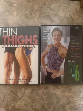 Home workout! Beachbody Thin Thighs  and Slim in 6 DVD Set